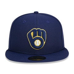 Boné Aba Reta New Era Milwaukee Brewers 5950 Game Cap - Fechado - Adulto - Foto 3