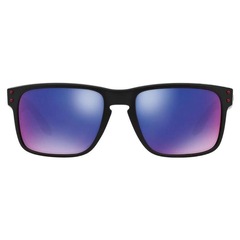 Óculos de Sol Oakley Holbrook Blk W/ Positive Red Iridium - Unissex - Foto 3