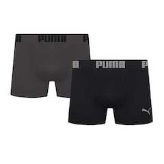 Kit de Cuecas Boxer sem Costura Puma com 2 Unidades - Adulto - Foto 1