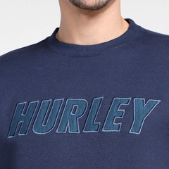 Blusão de Moletom Hurley Careca Overlayer - Masculino - Foto 3