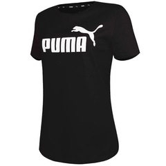 Camiseta Puma Manga Curta Essentials Logo - Feminina - Foto 2