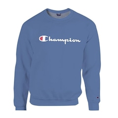 Blusão de Moletom Champion Felpado Script Logo - Masculino - Foto 1