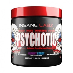 Pré Treino Psychotic Red Insane Labz - Gummy Candy - 217g - Foto 1