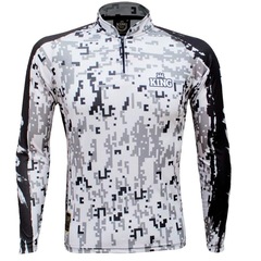 Camiseta de Pesca Manga Longa King Brasil Camuflada Proteção UV50+ Masculina - Foto 1