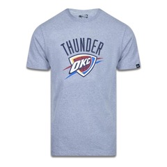 Camiseta New Era Plus Size Regular Manga Curta Oklahoma City Thunder Logo - Masculino - Foto 1