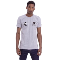 Camiseta Starter Estampada Collab Gato Félix - Masculina - Foto 2