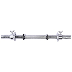 Barra Halter Maciça Yangfit Recartilhada com Rosca - 40cm - Foto 2