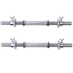 Barra Halter Maciça Yangfit Recartilhada com Rosca - 40cm - Par - Foto 2