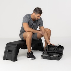 Pares de Halteres Dumbbell Ajustável Iron Cast até 15kg - Foto 5