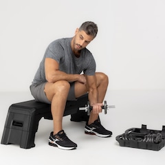 Pares de Halteres Dumbbell Ajustável Iron Cast até 15kg - Foto 6