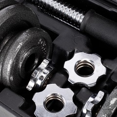 Pares de Halteres Dumbbell Ajustável Iron Cast até 15kg - Foto 10