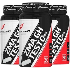 ZMA GH Testo Pro Força Muscular BodyAction - 30 cápsulas - 3 Unidades - Foto 1