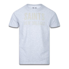 Camiseta New Era New Orleans Saints NFL Core Simple - Masculina - Foto 1