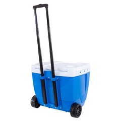 Caixa Térmica Cooler Mor Suporte para Copo Alça Retrátil com Rodinhas - 42 Litros - Foto 3