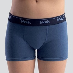 Cueca Boxer Mash Lisa Algodão Elástico - Infantil - Foto 3