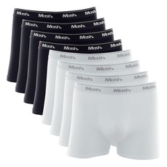 Kit Cueca Boxer Mash 8 Peças Masculina Algodão Elástico - Foto 1