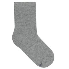 Meia Soquete Mash Lisa Algodão Punho - Infantil - Foto 1