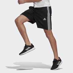 Bermuda de Moletom adidas Essentials 3-Stripes - Masculina - Foto 3