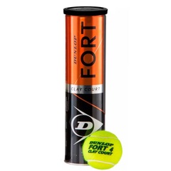 Bola de Tênis Dunlop Fort X 4 Clay Court - 4 Unidades - Foto 1
