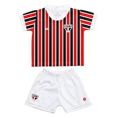 Kit Uniforme de Futebol do São Paulo Torcida Baby 031S - Infantil - Foto 2