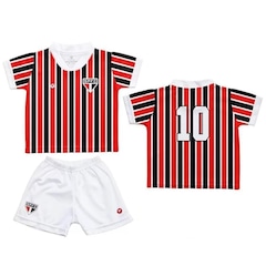 Kit Uniforme de Futebol do São Paulo Torcida Baby 031S - Infantil - Foto 3