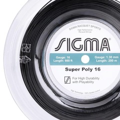 Corda para Raquete de Tênis Sigma Super Poly 16L 1.30mm - Foto 2