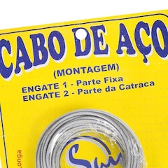 Cabo de Aço para Rede de Tênis Spin Galvanizado e Plastificado - Foto 3