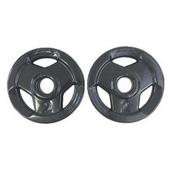 Anilha Ahead Sports Sport Emborrachada Furo Standad - 2kg - Foto 2