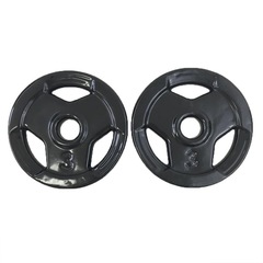 Anilha Sport Emborrachada Furo Standad Ahead Sports 3kg Pret - Foto 2