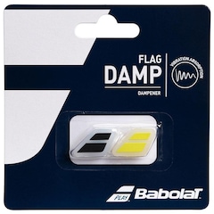 Antivibrador Babolat Flag Damp - 02 Unidades Preto e Amarelo - Foto 1