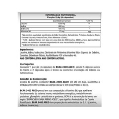 BCAA 2400 AGE - 60 cápsulas - Foto 2