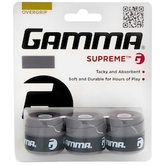 Overgrip Gamma Supreme - 03 Unidades Cinza - Foto 1
