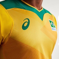 Camisa Asics Oficial da Seleção Brasileira de Vôlei - Masculina - Foto 3