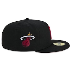 Boné Aba Reta New Era 59Fifty Miami Heat NBA Compound 7 - Fitted - Adulto - Foto 6