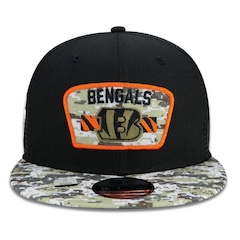 Boné Aba Reta New Era Cincinnati Bengals 950 NFL 21 Salute Service - Snapback - Adulto - Foto 3