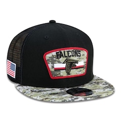 Boné Aba Reta New Era Atlanta Falcons 950 NFL 21 Salute Service - Snapback - Adulto - Foto 4