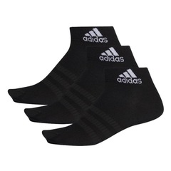 Kit Meias adidas Ankle Unissex - Preta - adidas - Foto 1