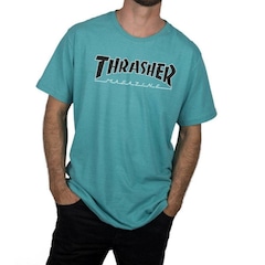 Camiseta Thrasher Outlined - Masculina - Foto 1