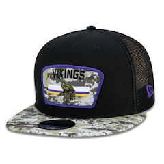 Boné Aba Reta New Era Minnesota Vikings 950 NFL 21 Salute Service - Snapback - Adulto - Foto 1