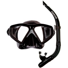 Kit de Mergulho Máscara+Respirador+Nadadeira Cetus Shark Fun Black - Foto 3