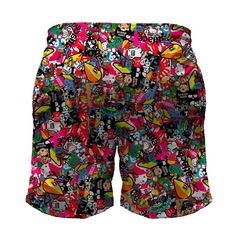 Short Maromba Fight Wear Crazy Tactel com Bolsos - Masculino - Foto 2