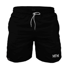 Short Maromba Fight Wear Black Tactel com Bolsos - Masculino - Foto 1