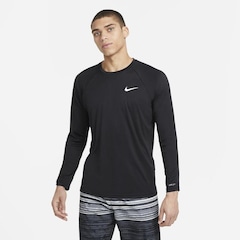 Camiseta de Natação Manga Longa Nike Essential com Proteção UV - Masculina - Foto 1