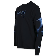 Blusão de Moletom New Era Upside Down Dark Lightning - Masculino - Foto 2