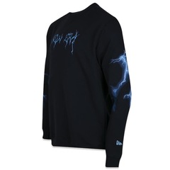 Blusão de Moletom New Era Upside Down Dark Lightning - Masculino - Foto 7
