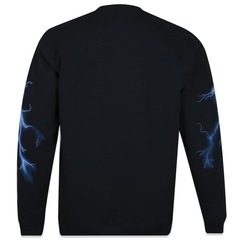Blusão de Moletom New Era Upside Down Dark Lightning - Masculino - Foto 9
