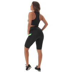 Conjunto Fristyle Fitness  Bermuda e Top Academia - Feminino - Foto 2