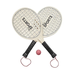 Kit BeachTennis Gold Sports Laser - 2 Raquetes + 1 Bola - Foto 1
