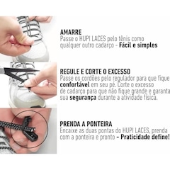 Kit Cadarços Elásticos HUPI Laces com 04 Pares - Foto 7