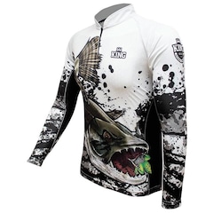 Camiseta de Pesca King Brasil Traira Proteção Solar UV50+ - Masculina - Foto 3